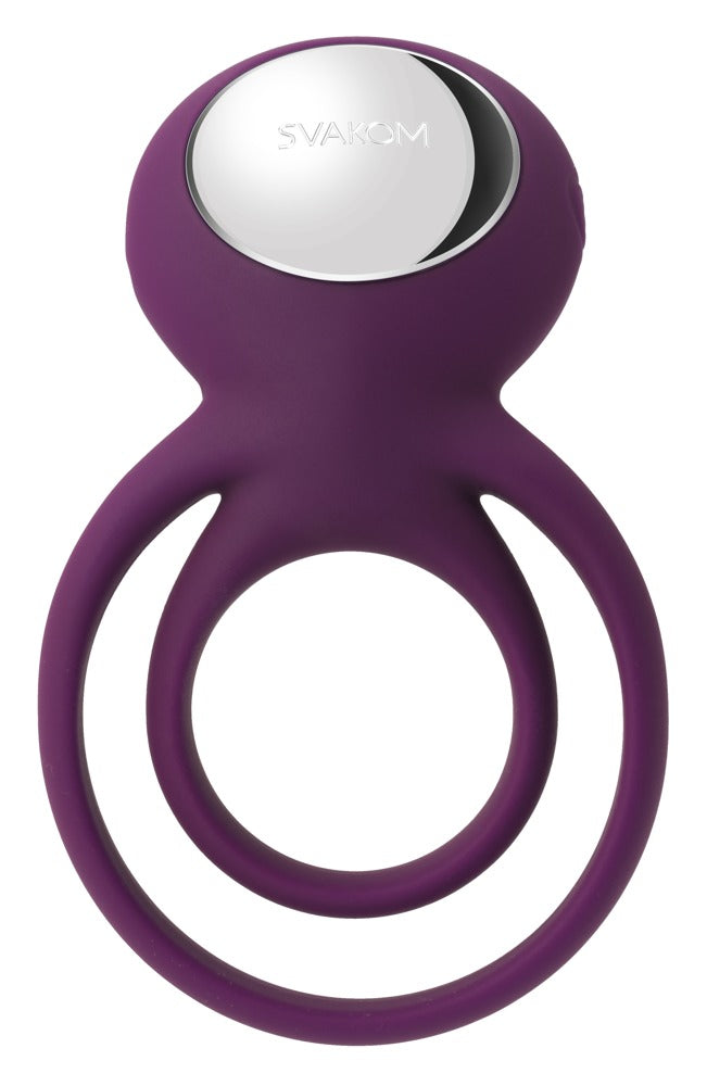 Vibrerende penisring med testikelring og justerbare vibrationsprogrammer