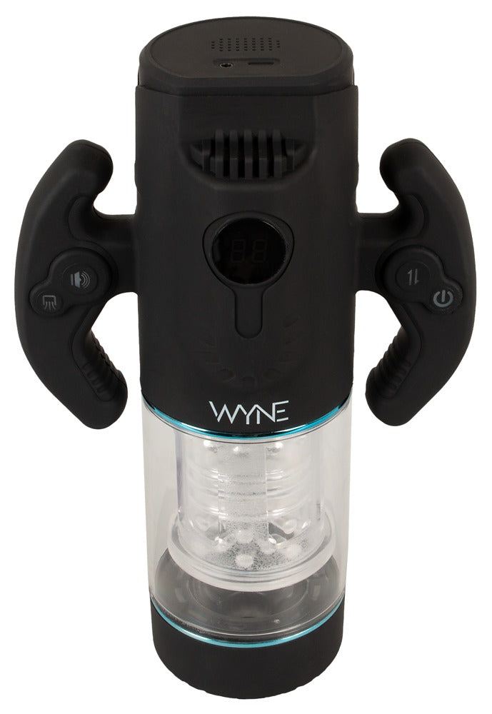 Sort WYNE masturbator med USB-opladning