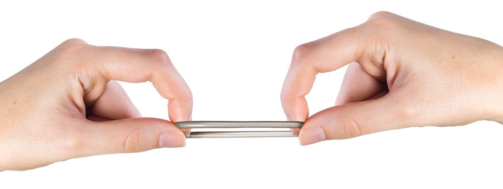 You2Toys penisringe i sølvfarvet metal-look og fleksibel silikone